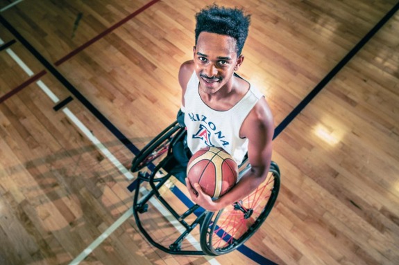 wheelchair basketball player