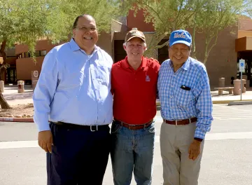 Governor Stephen Roe Lewis, UArizona President Robert C. Robbins and Rod Lewis