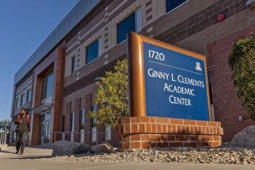 A photograph of the Ginny L. Clements Academic Center